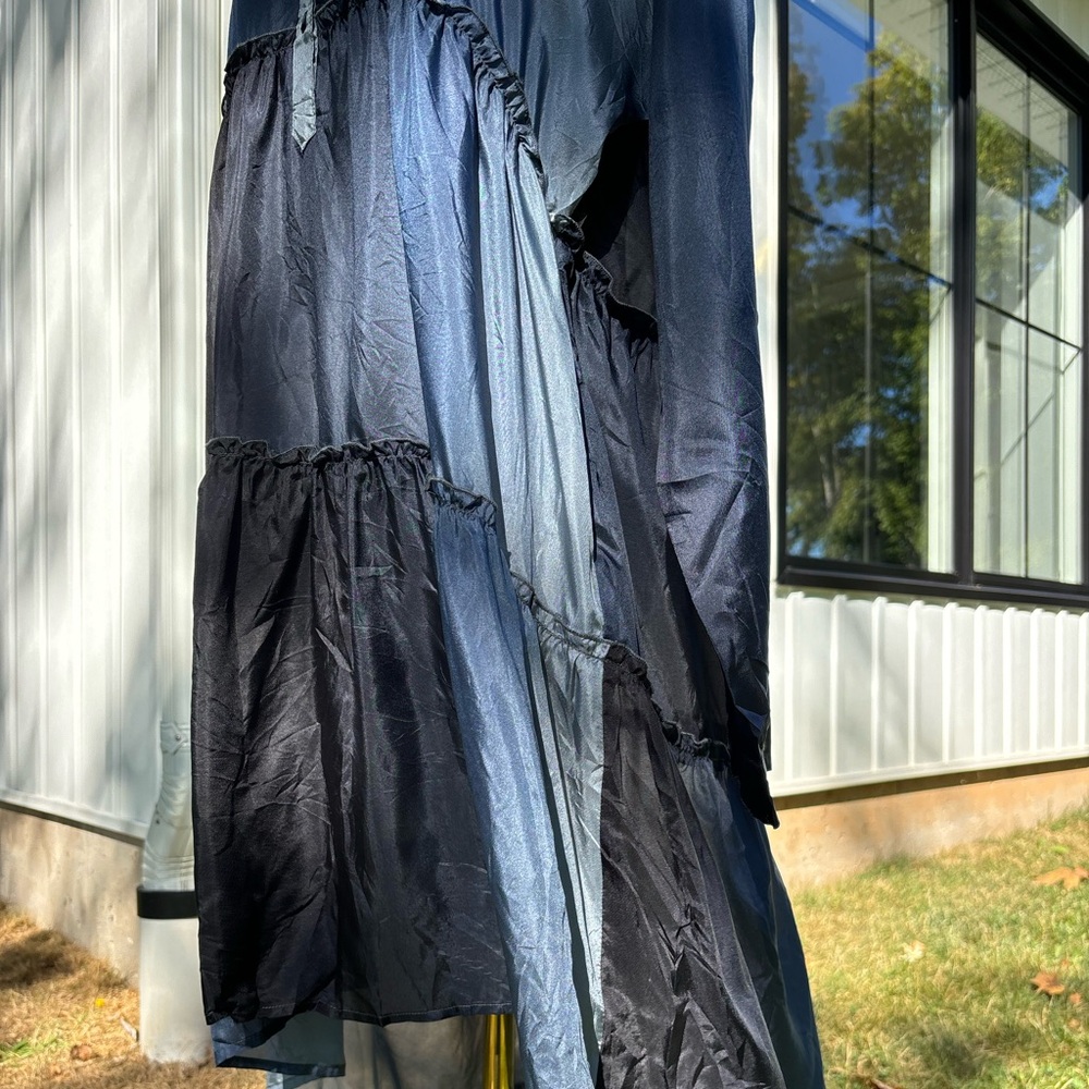 JOHNNY WAS 100% Silk Blue Resort Dress Pete&greta  ( With Tags ) - Picture 7 of 10
